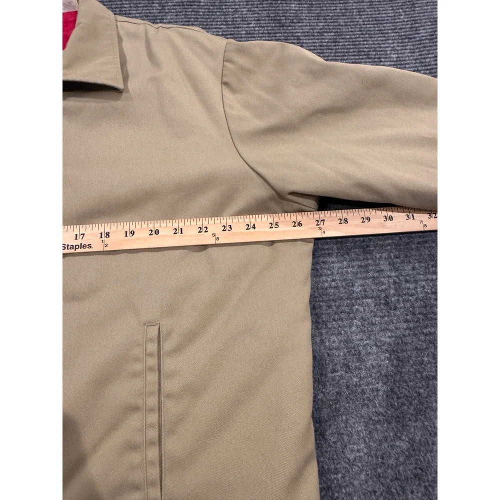 VTG BIG MAC Vintage 70s khaki red lined quilted work jacket Men's Large